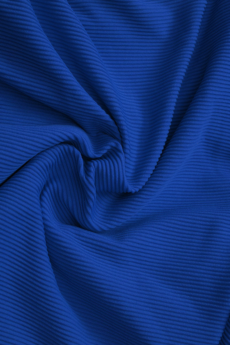 Fabric of Fearless au Adventure Suit one-piece swimsuit in Royal Blue with ribbed fabric