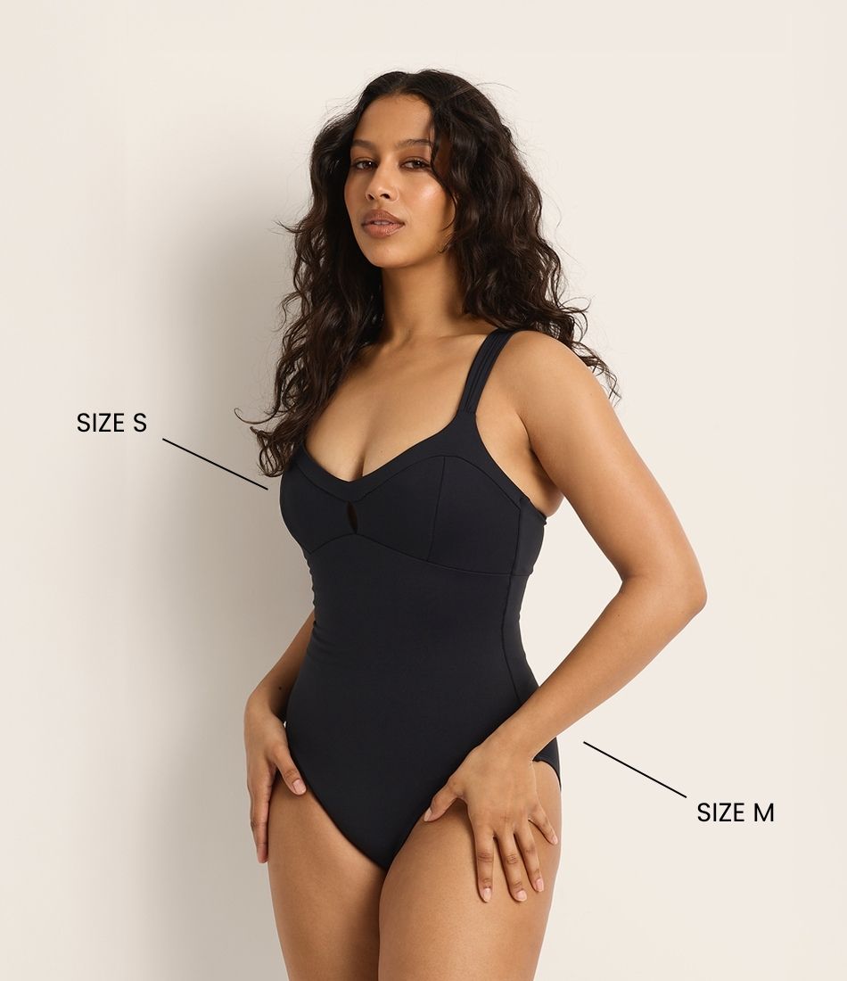 Mix & Match Sizing <br>in a One Piece