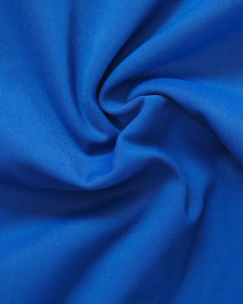 Fearless premium luxe smooth fabric in blue. Fearless swimwear is designed to withstand ocean swims, pool laps and long summer days - not stretch out after a handful of wears.