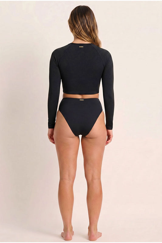 Cropped Rashie with Built-In Bra