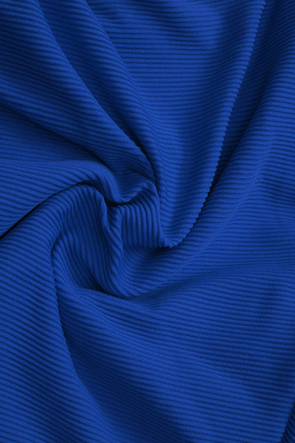 Fabric of Fearless au Adventure Suit one-piece swimsuit in Royal Blue with ribbed fabric