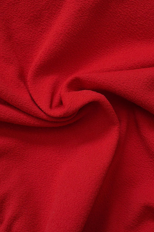 Fearless premium luxe crinkle fabric in red. Fearless swimwear is designed to withstand ocean swims, pool laps and long summer days - not stretch out after a handful of wears.