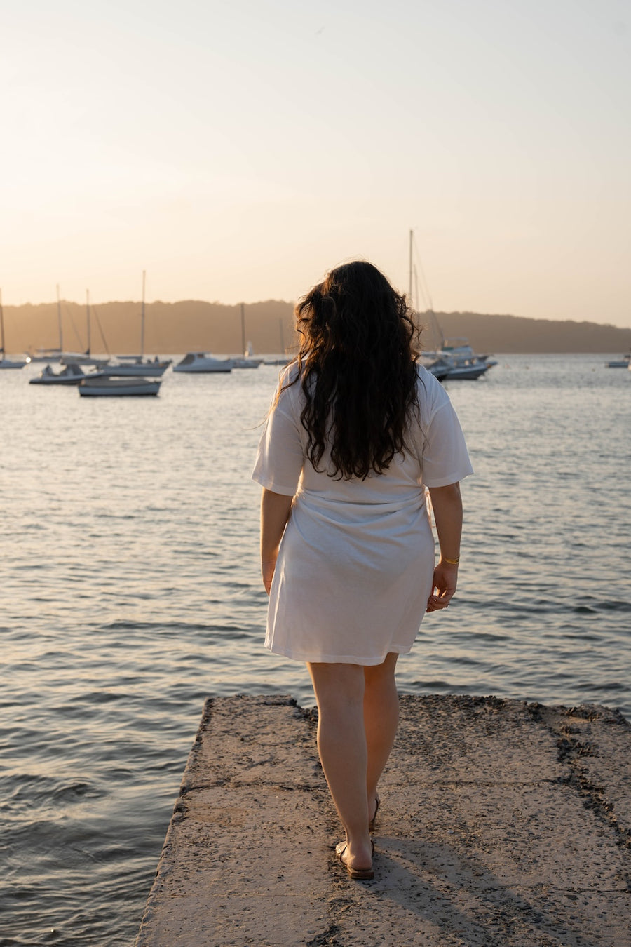 tee dress white