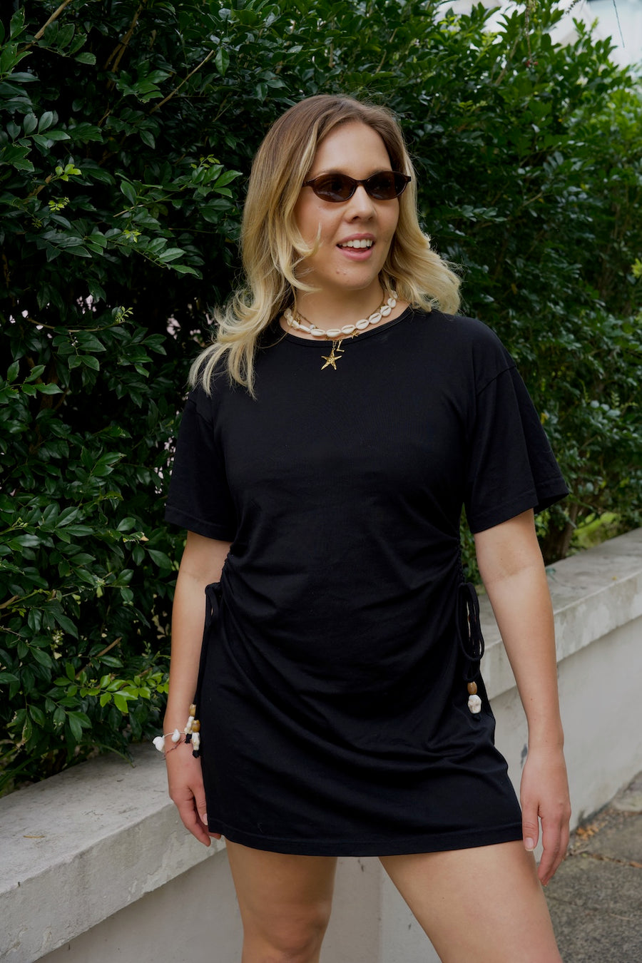 Tee dress black