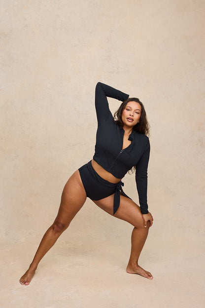 Cropped Rashie with Built-In Bra