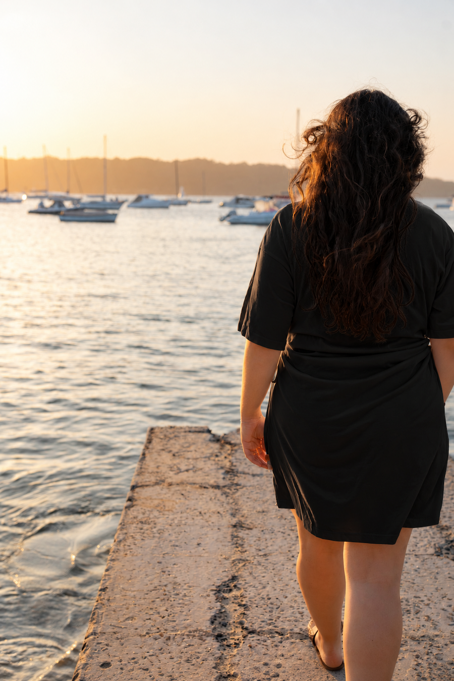 tee dress black