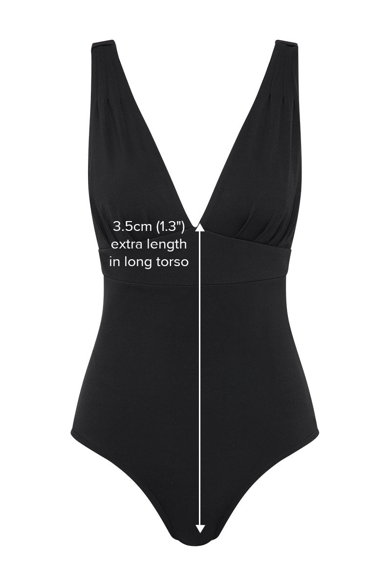 All Day V Neck One Piece Swimsuit - Long Torso