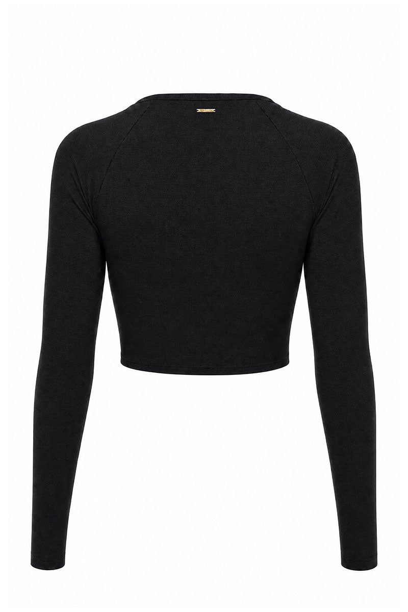 Cropped Rashie with Built-In Bra