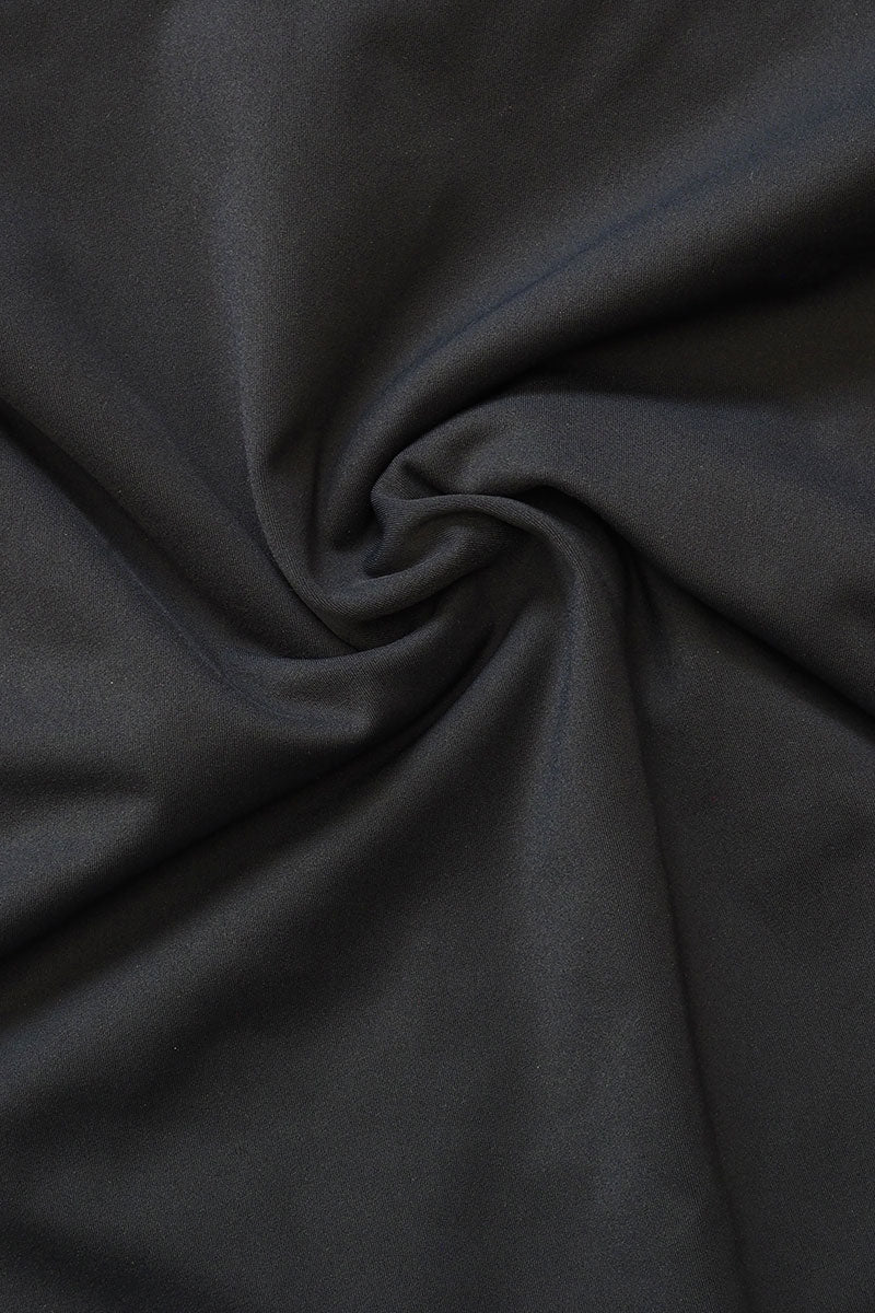 Fearless premium luxe smooth fabric in black. Fearless swimwear is designed to withstand ocean swims, pool laps and long summer days - not stretch out after a handful of wears.