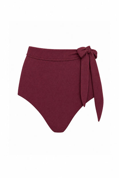Side Tie High Waisted Bikini Bottom