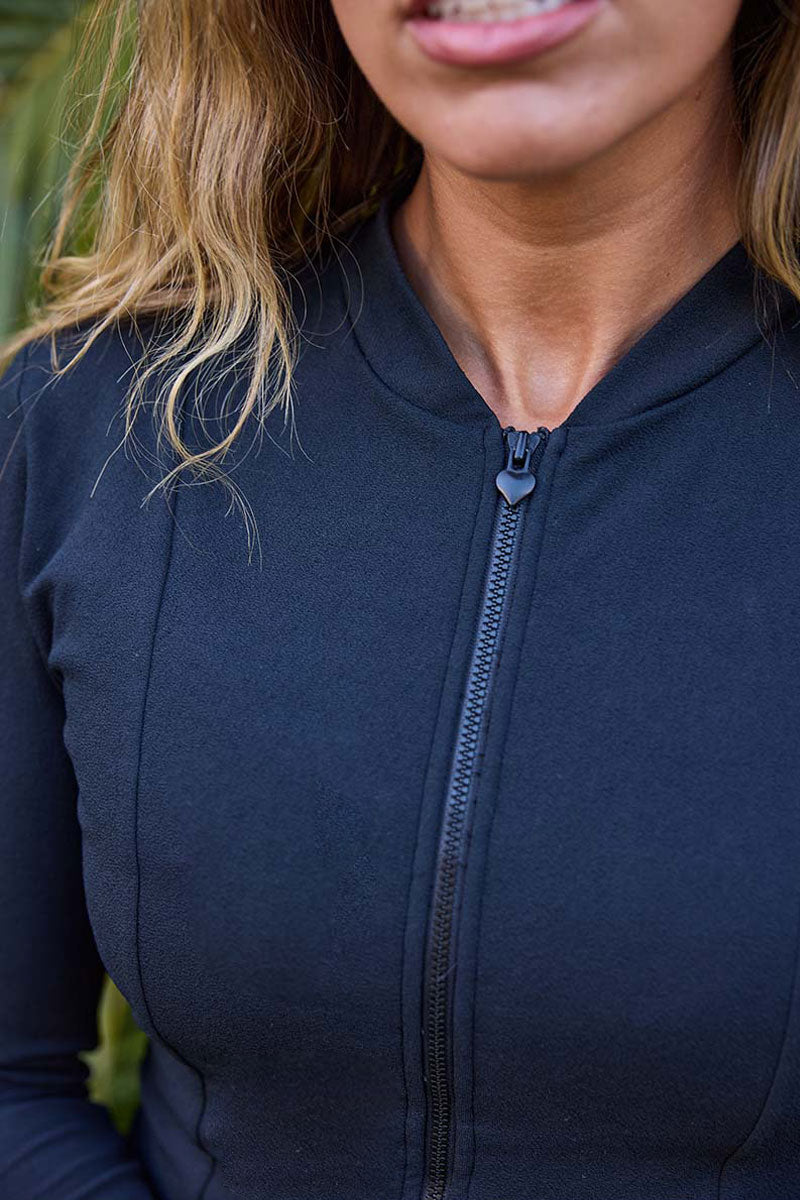 Cropped Rashie with Built-In Bra