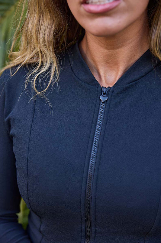 Cropped Rashie with Built-In Bra