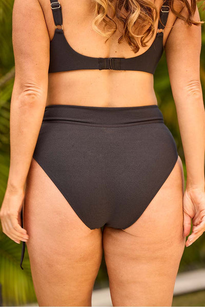 Side Tie High Waisted Bikini Bottom