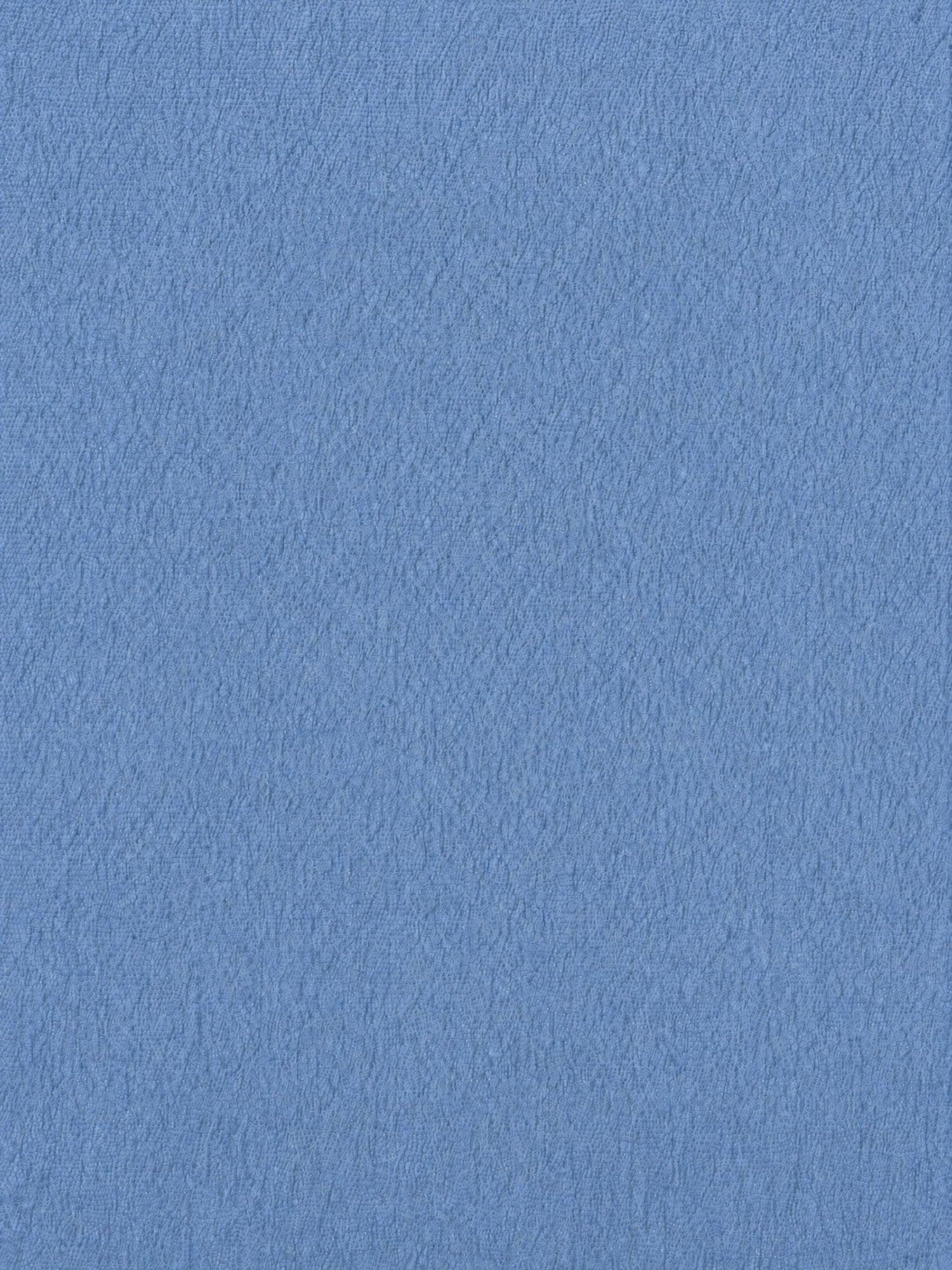 A close-up texture shot of a solid medium blue fabric or material surface.